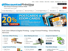 Tablet Screenshot of discountedprinting.com